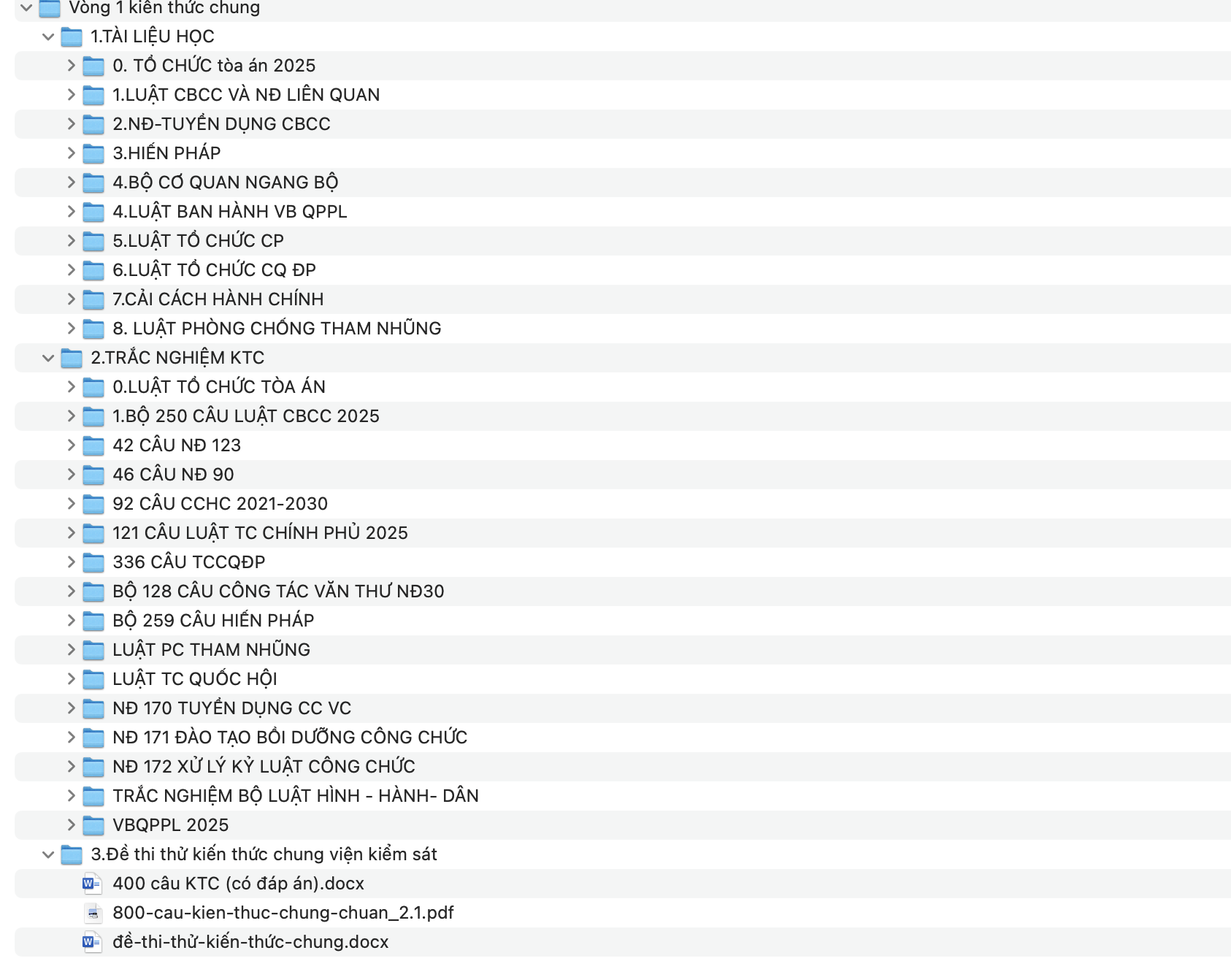 Trọn bộ tài liệu vòng 1 ôn thi  kiến thức chung kiểm sát viên 2025